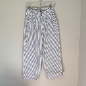 Urban Outfitters Blue and White Striped Chinos